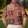 Colorful Crochet Granny Square Patchwork for Retro Festivals, Travel and Casual Wear Men's Polo Shirt - 5