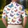 Colorful Butterfly Garden Motif For Beach Holidays, Resort Wear, And Everyday Style Men's Polo Shirt - 5