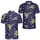 Retro Space Gliders And Lilac Stars For Casual Nights And Weekend Getaways For Men Men's Polo Shirt - 2