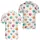Colorful Dog Paw Icons for Pet Lovers' Casual Outings, Travel and Everyday Style Men's Polo Shirt - 2