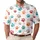 Colorful Dog Paw Icons for Pet Lovers' Casual Outings, Travel and Everyday Style Men's Polo Shirt - 1