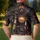 Sunglasses Bear Biker On Retro Motorcycle For Night Rides And Streetwear Style Fans Men's Polo Shirt - 5