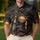 Sunglasses Bear Biker On Retro Motorcycle For Night Rides And Streetwear Style Fans Men's Polo Shirt - 4