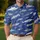 Ocean Sharks And Dolphins For Beach Travel, Boating And Coastal Summer Style Enthusiasts Men's Polo Shirt - 4