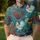 Colorful Folk Chickens And Yarn Balls For Casual Weekends And Farmhouse Style Men's Polo Shirt - 4