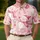 Pink Snowmen And Candy Canes For Winter Christmas Parties And Holiday Gift Giving Men's Polo Shirt - 4
