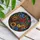 Cardinal Floral Cross Stained Glass Window Decor For Christian Home Gifts Stained Glass Suncatcher - 4
