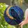 Black Raven Crescent Moon Blue Roses Stained Glass Gothic Window Decor for Witchy Home Stained Glass Suncatcher - 2