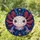 Colorful Stained Glass Axolotl Easter Decor for Garden Porch and Amphibian Lovers Stained Glass Suncatcher - 1
