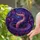 Purple Stained Glass Serpent And Butterfly Window Decor For Gothic Garden Lovers Stained Glass Suncatcher - 2