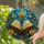 Stained Glass Open Book With Lotus Flowers Garden Decor for Reading Nooks and Book Lovers Stained Glass Suncatcher - 2