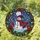 Snowman And Cardinal Stained Glass Christmas Wreath Decor For Winter Holiday Homes Stained Glass Suncatcher - 1