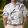 Black Tropical Leaf Botanical Resort Style For Vacation And Everyday Wear Men's Polo Shirt - 4