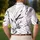 Black Tropical Leaf Botanical Resort Style For Vacation And Everyday Wear Men's Polo Shirt - 5