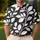 Ivory Leafy Branches For Casual Travel, Resort Days And Everyday Scandinavian Style Men's Polo Shirt - 4