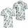 Teal Botanical Leaf Branches For Autumn Travel And Everyday Wear Men's Polo Shirt - 2