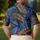 Navy Tropical Palm Leaves for Resort Travel and Elevated Summer Casual Wear for Men Men's Polo Shirt - 5