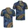 Navy Tropical Palm Leaves for Resort Travel and Elevated Summer Casual Wear for Men Men's Polo Shirt - 2