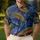 Navy Tropical Palm Leaves for Resort Travel and Elevated Summer Casual Wear for Men Men's Polo Shirt - 4