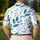 Teal Blue Botanical Leaves For Coastal Travel, Resort Wear And Nature Loving Men Men's Polo Shirt - 5