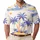 Retro Tropical Palm Coast With Blue Waves For Resort Travel And Summer Beach Days Men Men's Polo Shirt - 1
