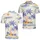 Retro Tropical Palm Coast With Blue Waves For Resort Travel And Summer Beach Days Men Men's Polo Shirt - 2