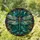 Stained Glass Dragonfly Botanical Mosaic Window Hanging For Garden And Home Lovers Stained Glass Suncatcher - 1