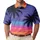 Tropical Twilight Palm Coast Sunset for Beach Vacations, Resort Evenings and Men Men's Polo Shirt - 1