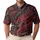 Crimson Dragon Tattoo Style Streetwear For Festivals, Beach Trips, Dates And Men Men's Polo Shirt - 1