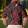 Crimson Dragon Tattoo Style Streetwear For Festivals, Beach Trips, Dates And Men Men's Polo Shirt - 5