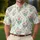 Mint Wildflower Garden Floral For Spring Brunches, Resort Wear, And Everyday Style Men's Polo Shirt - 4
