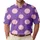 Orchid Purple And Blush Pink Polka Dots For Retro Resort Vacation Summer Wear For Men Men's Polo Shirt - 1