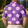 Orchid Purple And Blush Pink Polka Dots For Retro Resort Vacation Summer Wear For Men Men's Polo Shirt - 5