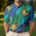Vibrant Tropical Jungle Leaves for Resort Vacations, Beach Days, and Summer Travel for Men Men's Polo Shirt - 4
