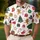 Christmas Candy Canes Gingerbread And Evergreen Trees For Festive Holiday Outfits Men's Polo Shirt - 4