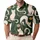 Mid Century Black And Cream Cat Motif For Casual Weekends, Travel, And Resort Wear For Men Men's Polo Shirt - 1