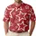 White Outline Stars On Crimson Red For Casual Summer Outfits And Travel Men's Polo Shirt - 1