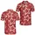 White Outline Stars On Crimson Red For Casual Summer Outfits And Travel Men's Polo Shirt - 2