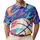 Colorful Abstract Basketball For Men's Summer Streetwear, Beach Days And Casual Outings Men's Polo Shirt - 1