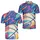 Colorful Abstract Basketball For Men's Summer Streetwear, Beach Days And Casual Outings Men's Polo Shirt - 2