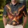 Flaming Phoenix Cruiser Motorcycle For Night Rides, Biker Events And Motorcycle Fans Men's Polo Shirt - 4