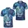 Blue Flame Lion Head Streetwear For Beach Trips, Music Festivals And Weekend Outings Men's Polo Shirt - 2