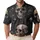Dark Gothic Skull Allover Style For Casual Nights And Alternative Men Men's Polo Shirt - 1