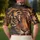 Bengal Tiger Portrait Luxury Wildlife Style for Date Nights and Beach Travel Enthusiasts Men's Polo Shirt - 5