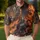 Bengal Tiger And Molten Flame Warrior Dark Fantasy Streetwear For Men's Night Out Men's Polo Shirt - 4