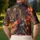 Bengal Tiger And Molten Flame Warrior Dark Fantasy Streetwear For Men's Night Out Men's Polo Shirt - 5