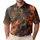 Bengal Tiger And Molten Flame Warrior Dark Fantasy Streetwear For Men's Night Out Men's Polo Shirt - 1