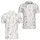Gray Botanical Leaf Motif For Refined Casual Wear, Resort Days, And Office Style Men's Polo Shirt - 1