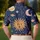 Celestial Sun And Moon Night Sky All Over For Vacation Travel And Festival Style Men's Polo Shirt - 5