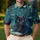 Black Cat In Water Lily Pond Scene For Moonlit Garden Evenings And Cat Lovers Alike Men's Polo Shirt - 4